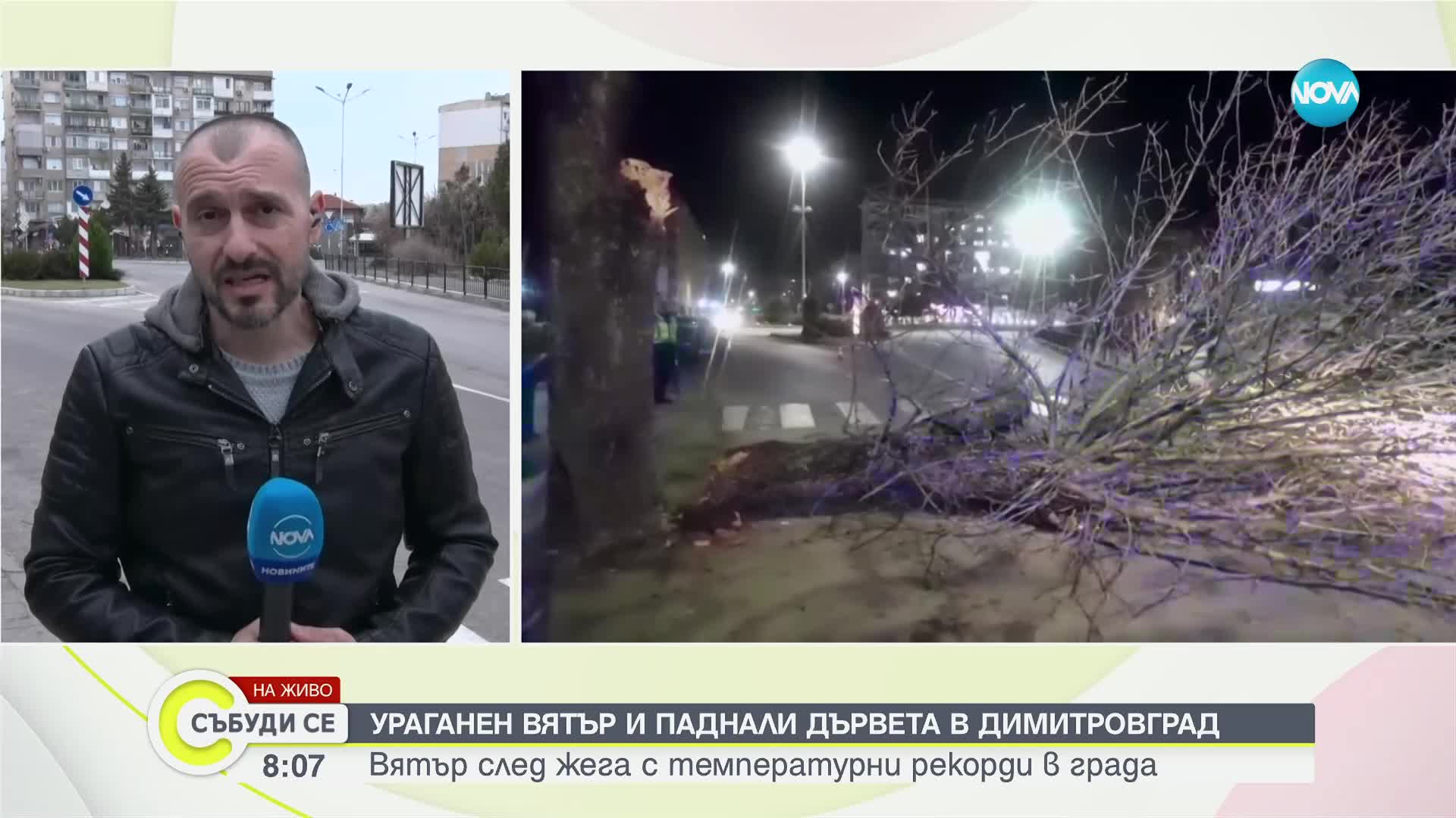 Силният вятър нанесе щети в Димитровград