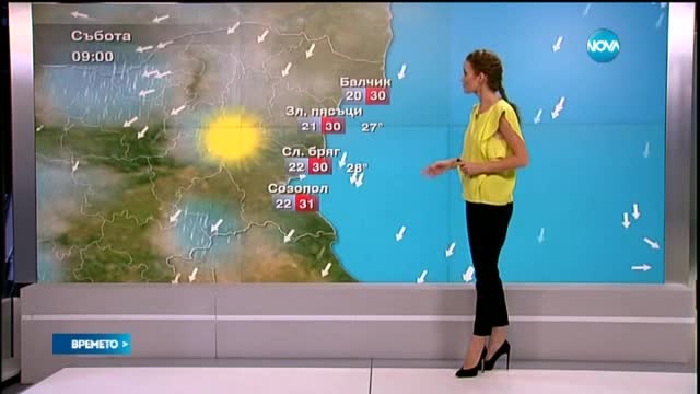 Прогноза за времето (01.08.2015 - обедна)