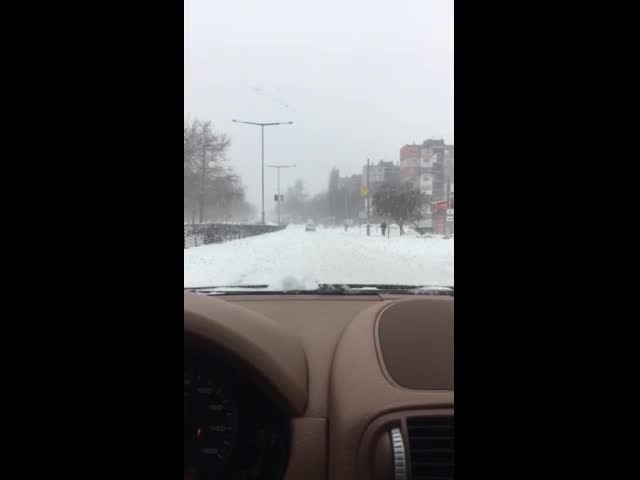 Снегът във Видин