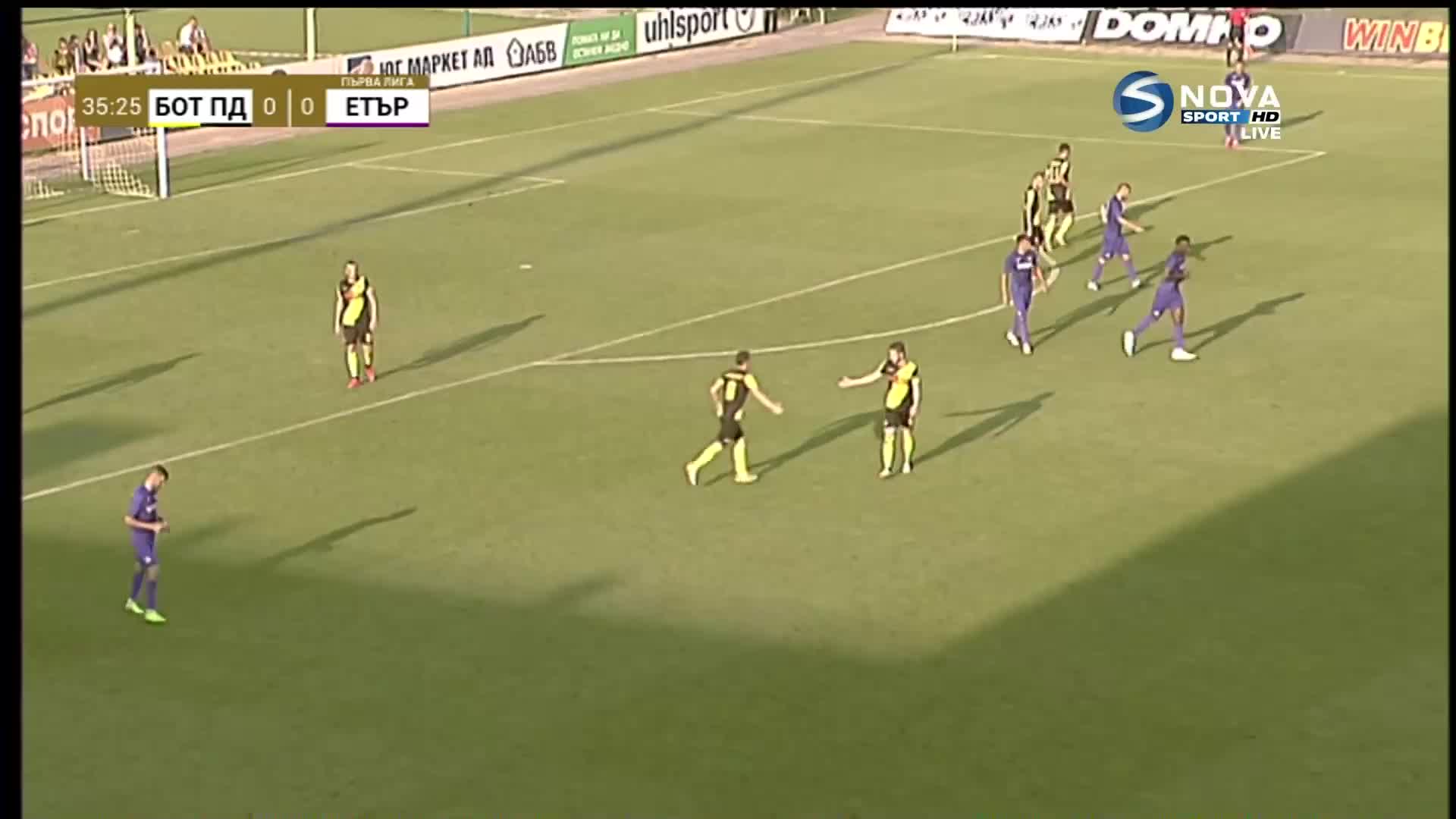 Ботев - Етър 0:0 /първо полувреме/