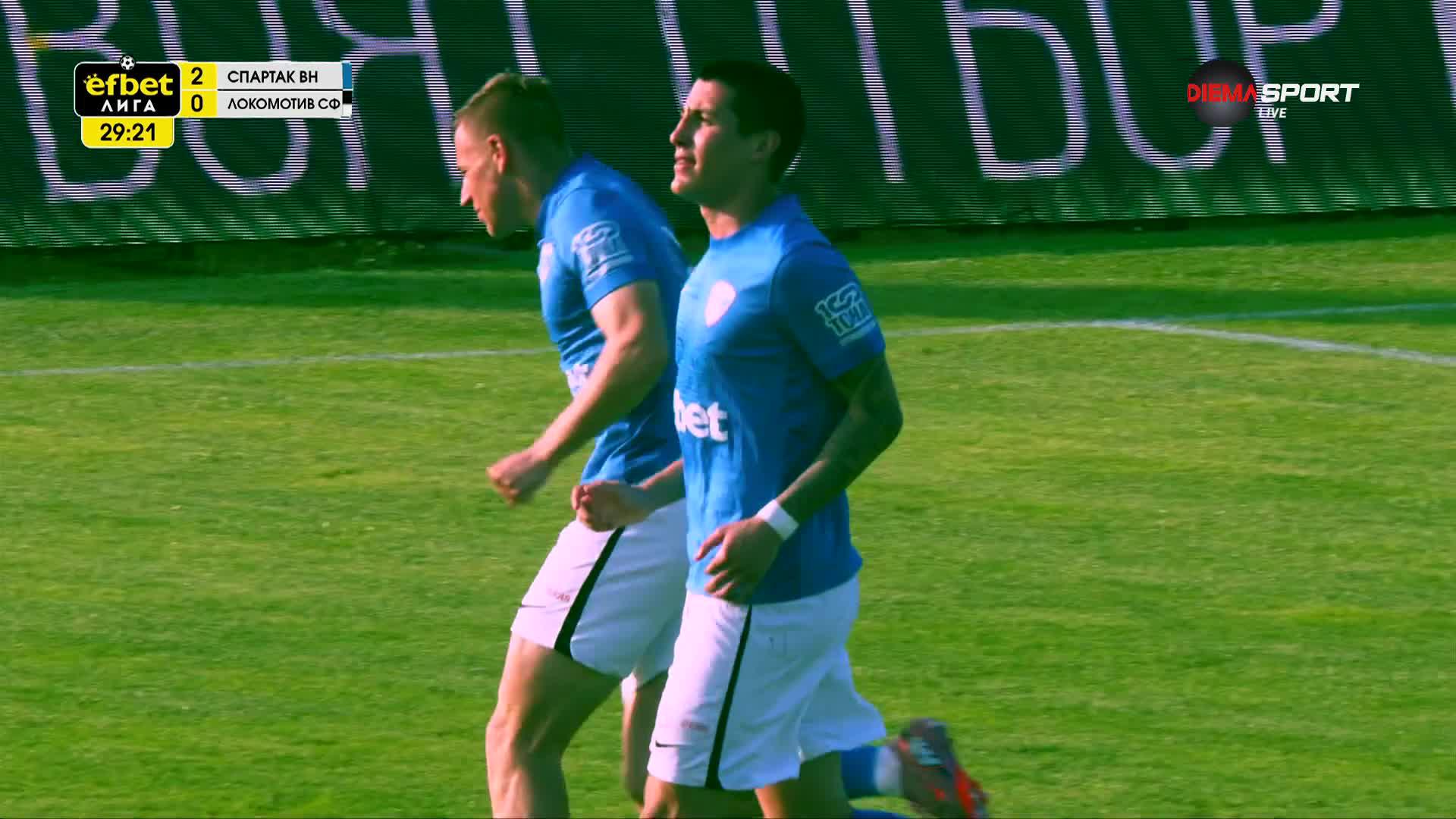 Goal by FK Spartak 1918 Varna