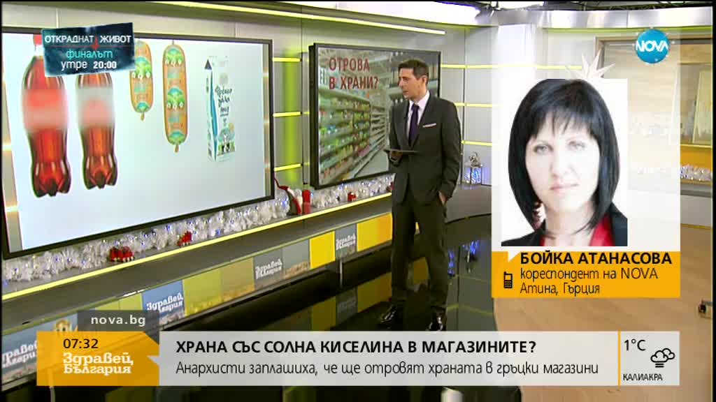 Има ли храна, инжектирана със солна киселина, в магазините в Гърция?