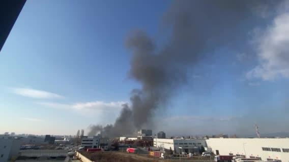 Мащабно задимяване в близост до летище София