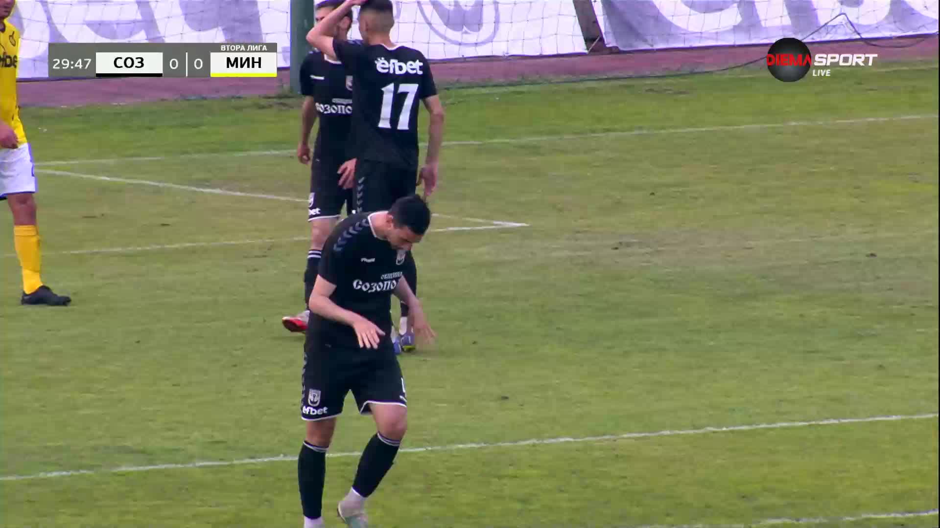 Созопол - Миньор Перник 0:0 /първо полувреме/