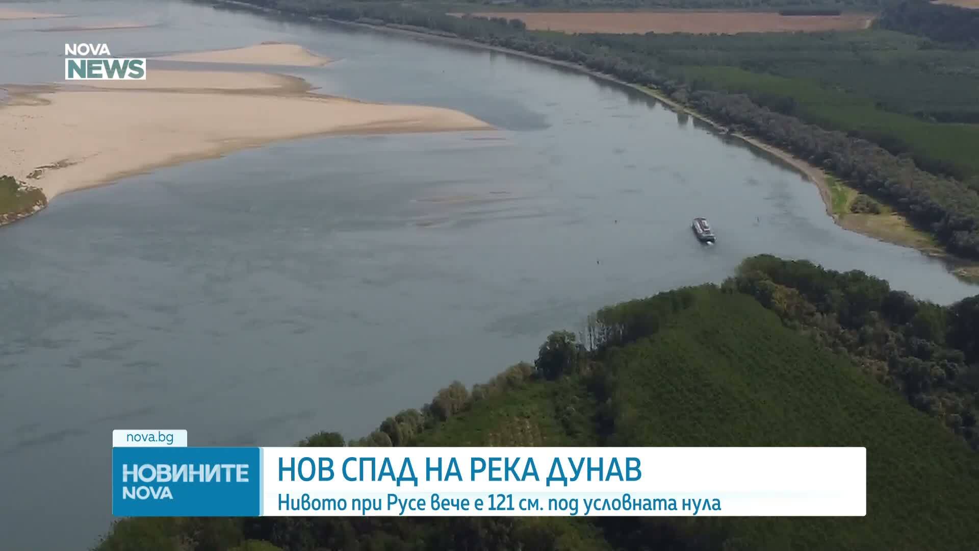 Нивото на Дунав при Русе спадна с още 3 см за денонощие