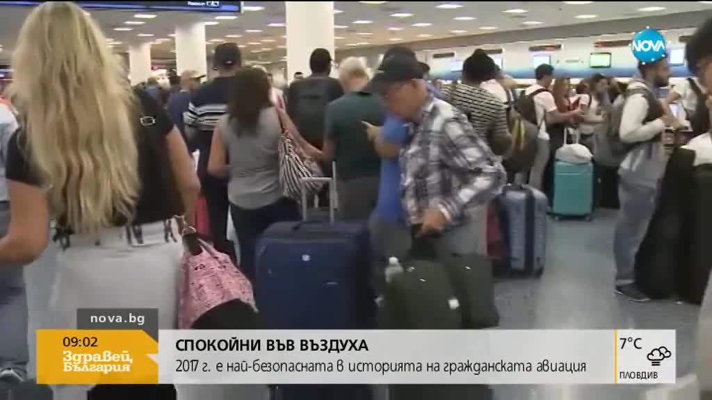 2017 г. е най-безопасната в историята на гражданската авиация