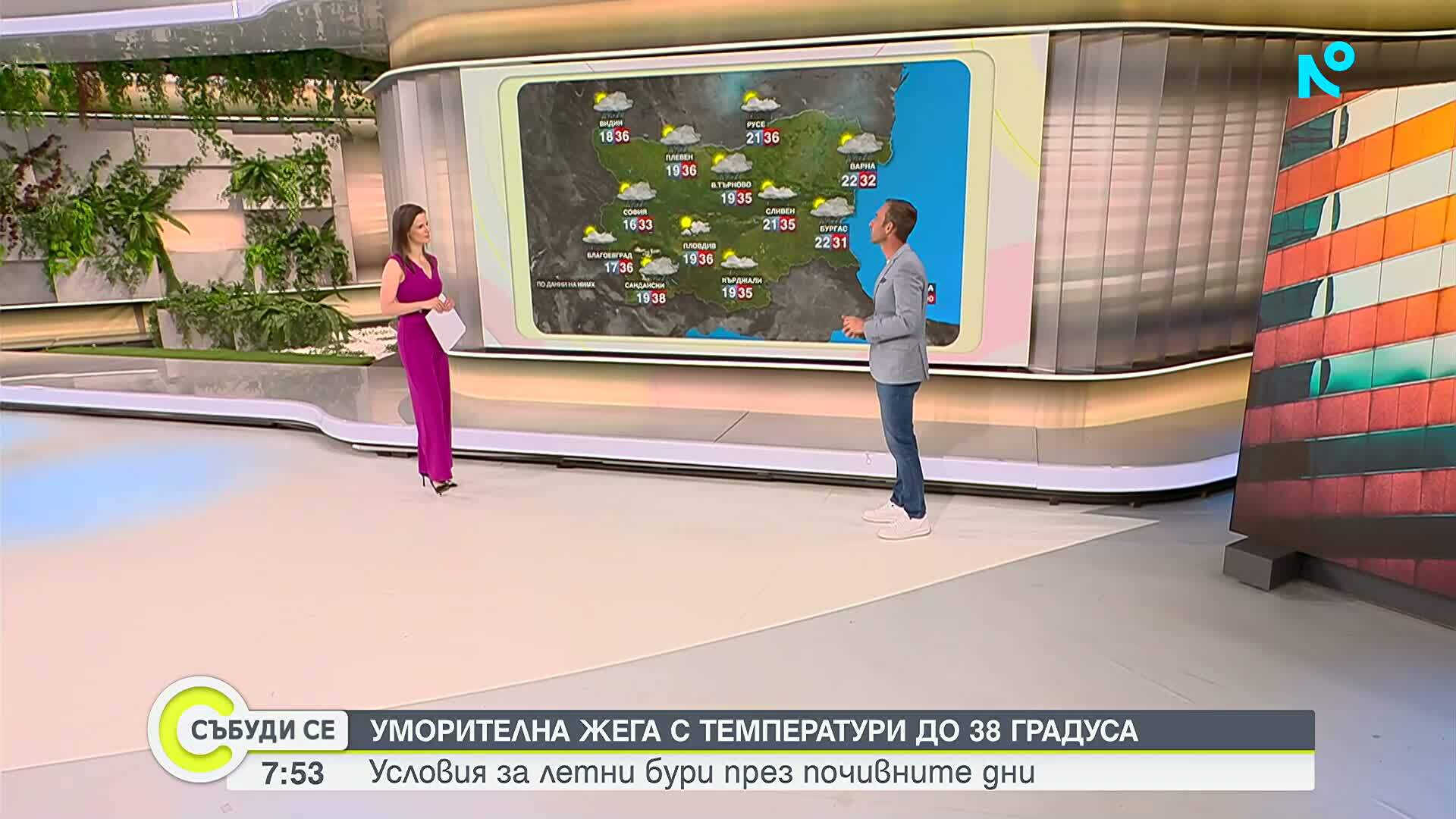 Уморителна жега с температури до 38 градуса в събота