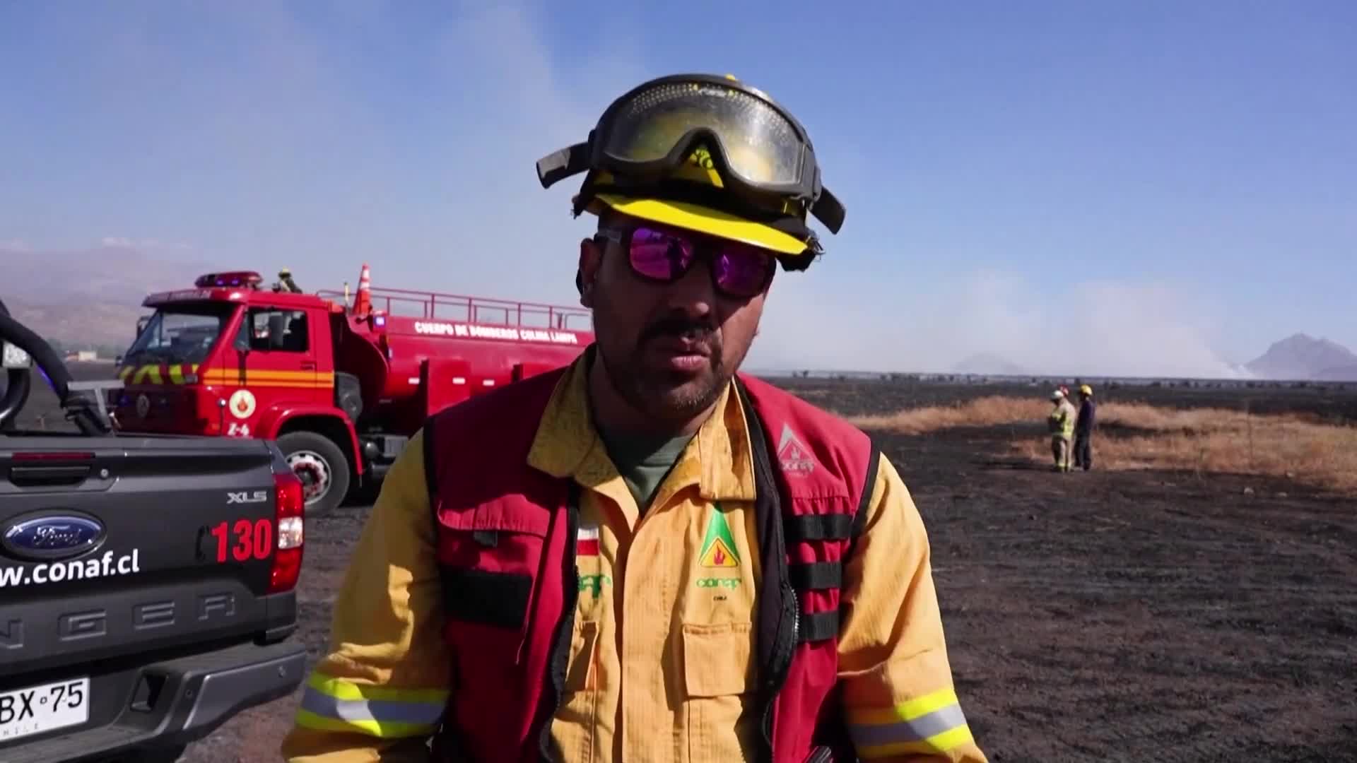 Мощни пожари в Чили на фона на гореща вълна (ВИДЕО)