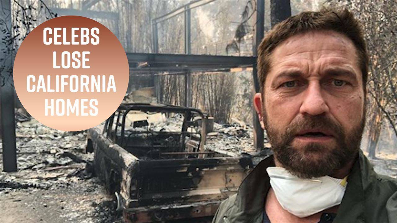 Домовете на звездите, които изгоряха при пожара в Калифорния