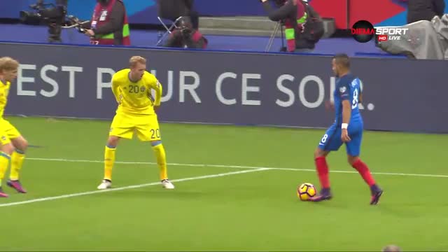 Франция - Швеция 0:0 /полувреме/