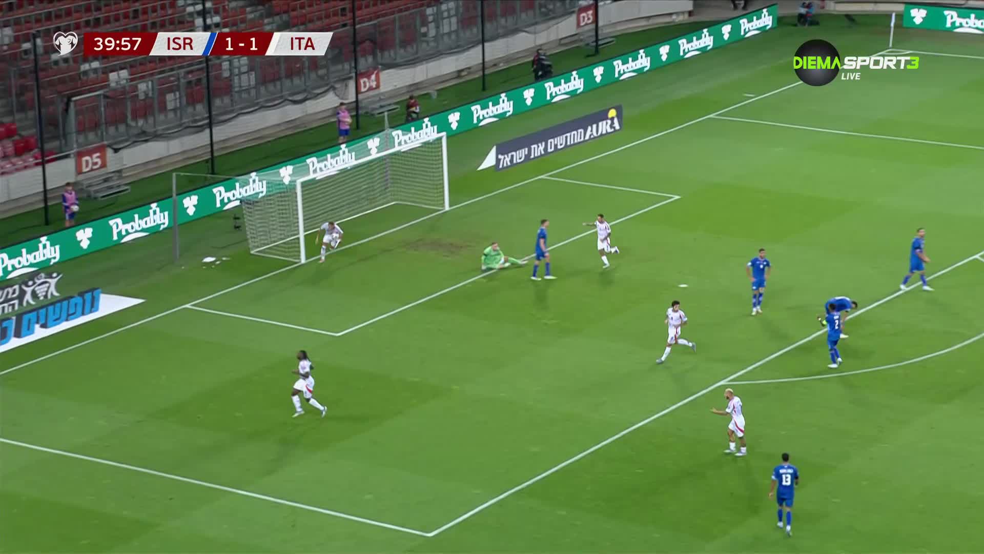 Израел - Италия 1:1 /първо полувреме/