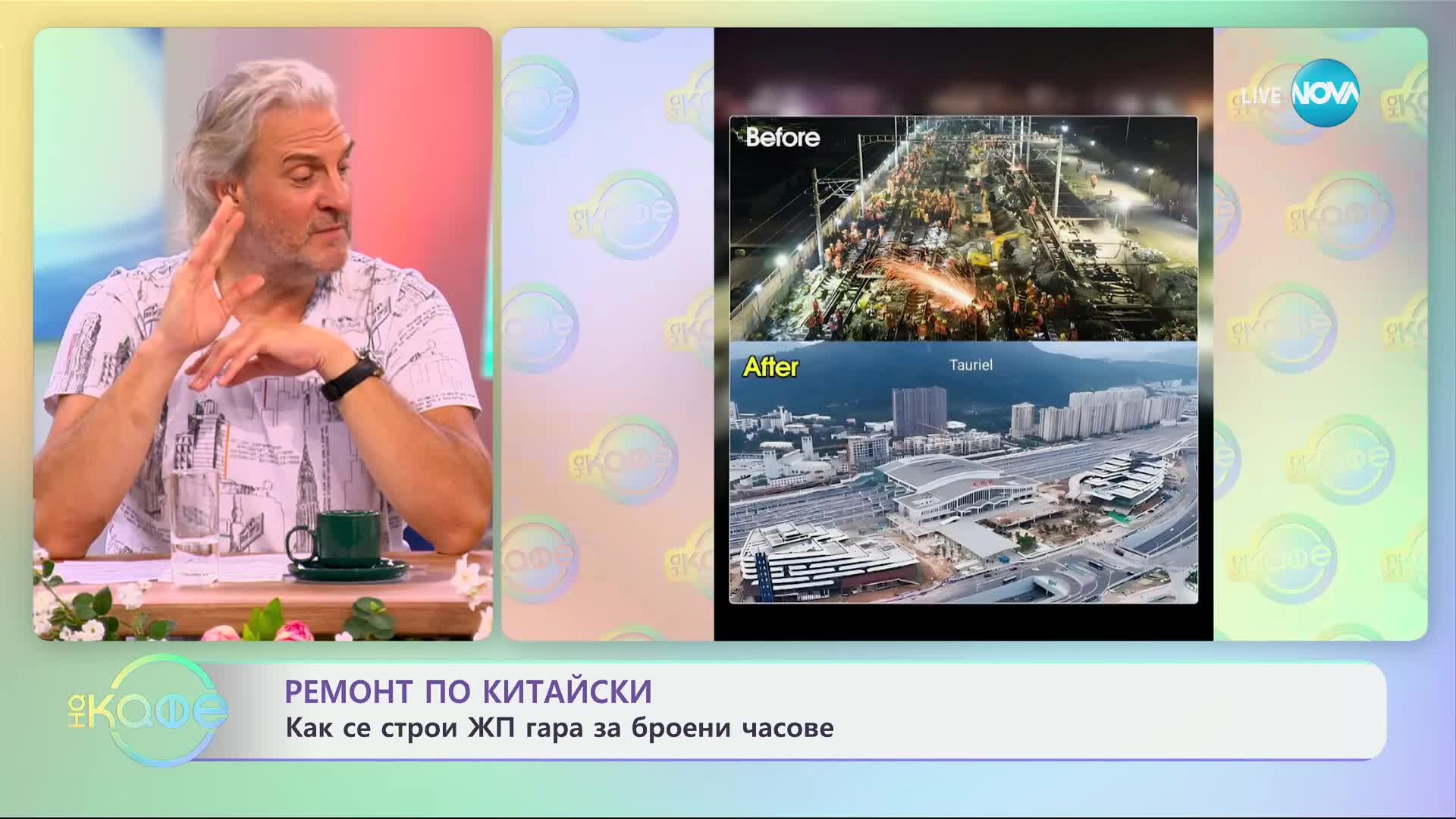 Ремонт по китайски - как се строи ЖП гара за броени часове - „На кафе“ (01.07.2024)