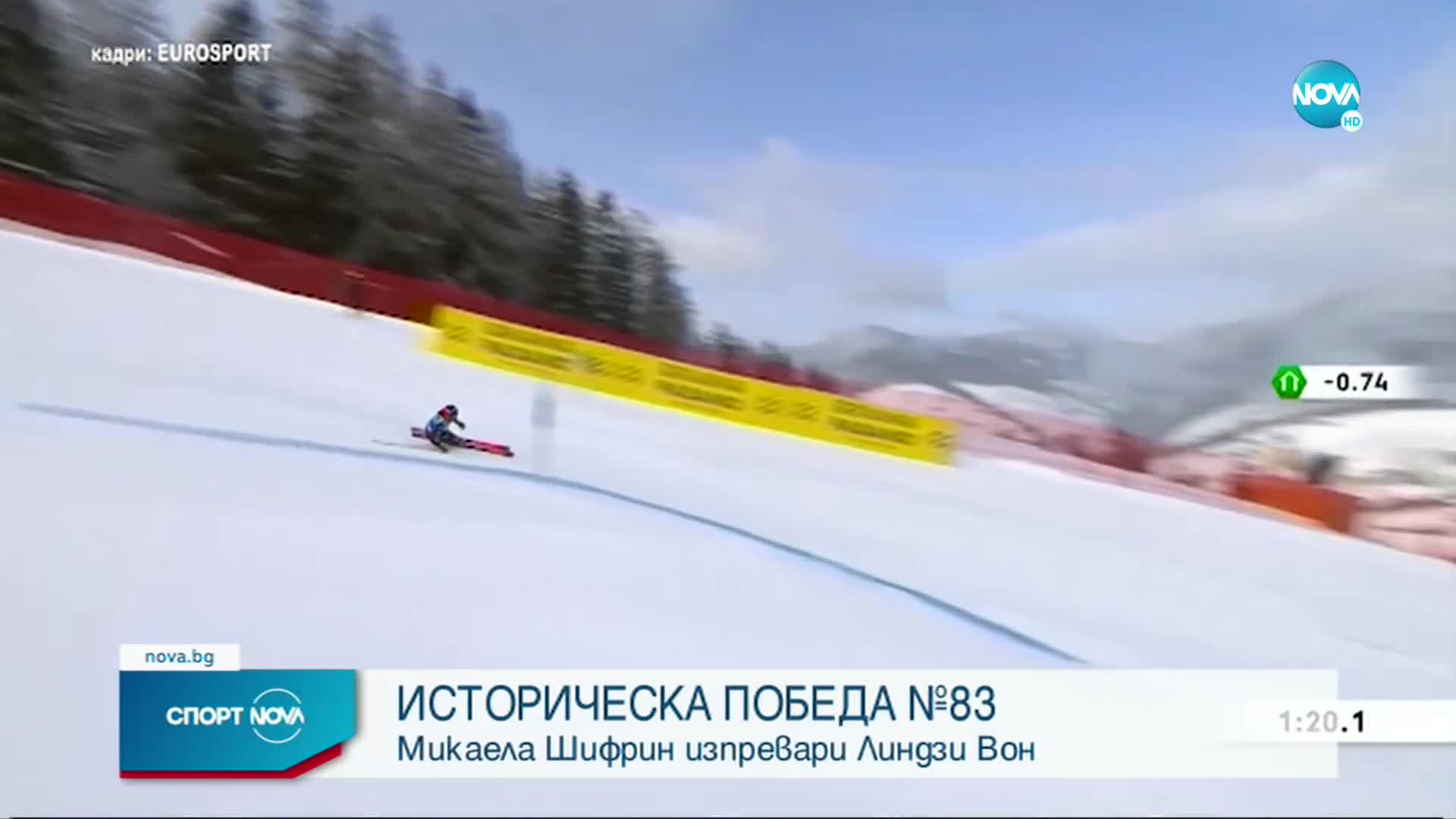 Микаела Шифрин счупи рекорда на Линдзи Вон в гигантския слалом