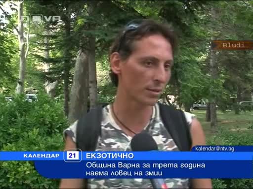 Търсят се ловци на змии у нас