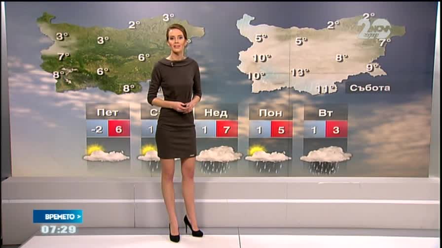 Прогноза за времето (28.11.2014 - сутрешна)
