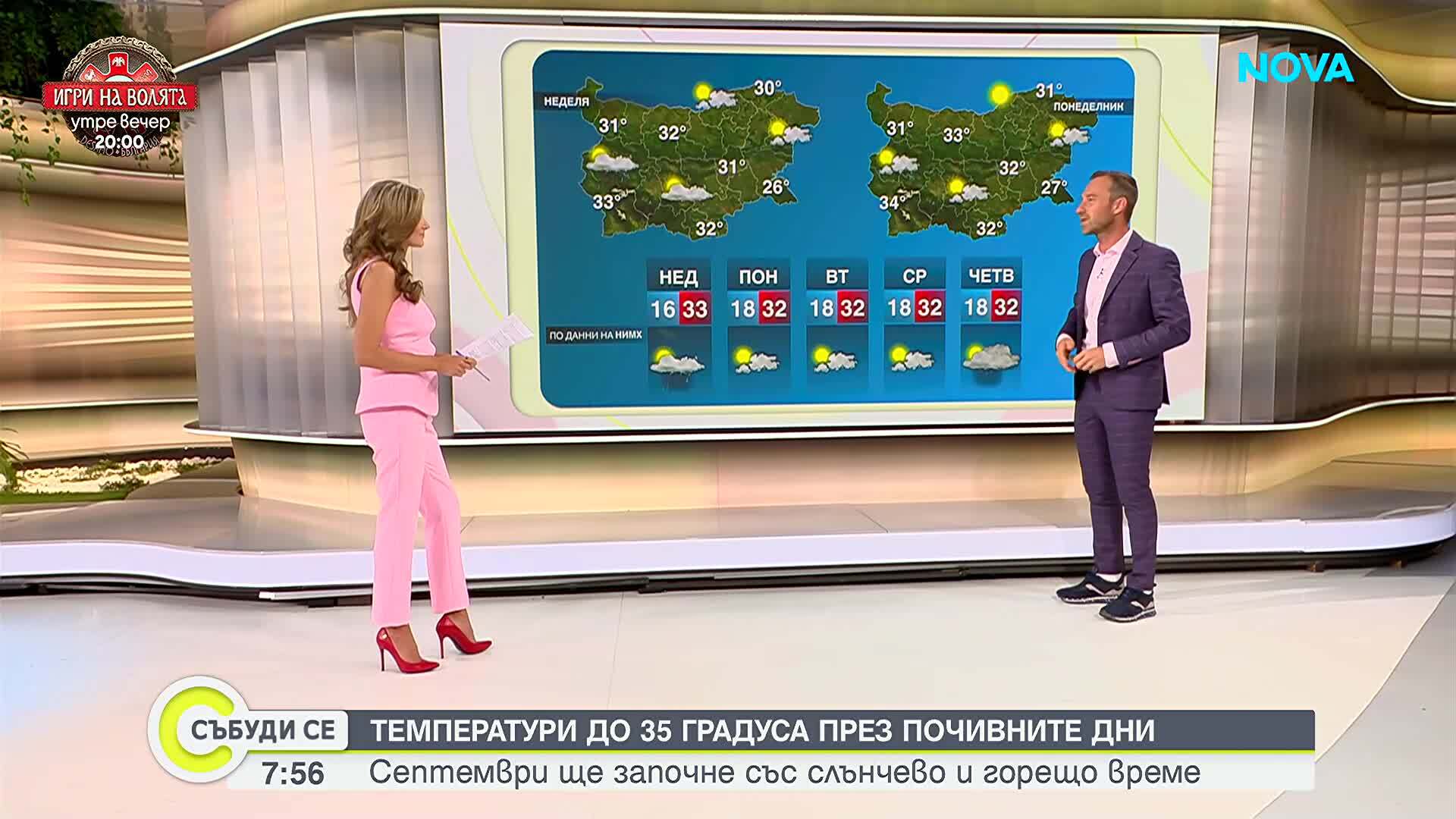 Прогноза за времето (29.08.2026 - сутрешна)