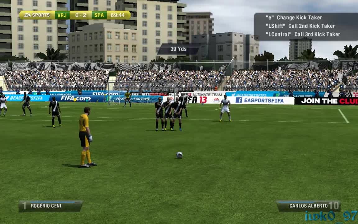Пряк свободен удар от 39 ярда | Fifa 13