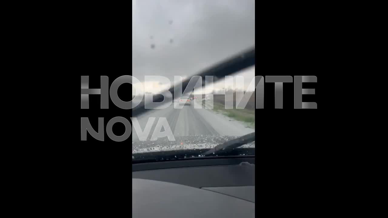 Градушка падна край Поморие и причини катастрофа
