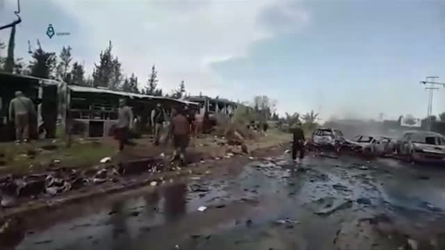 Кола бомба уби най-малко 40 сирийци, които са се евакуирали