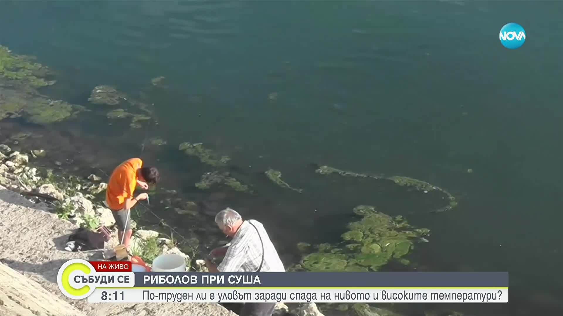По-труден ли е риболовът заради спада на нивото на язовирите и високите температури?