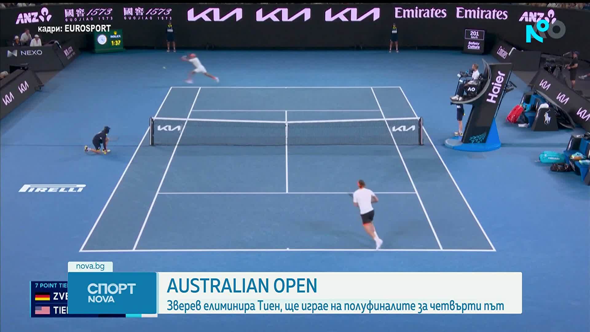 Зверев и Сабаленка на полуфиналите на Australian Open