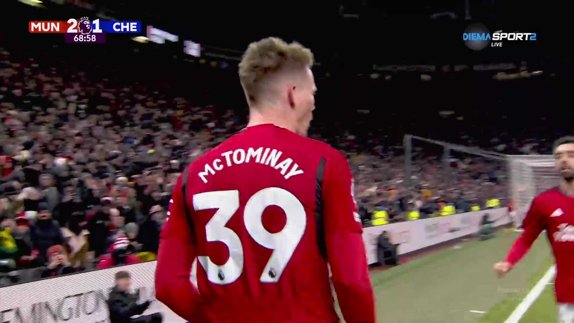 Мактоминей дава преднина на Юнайтед за втори път