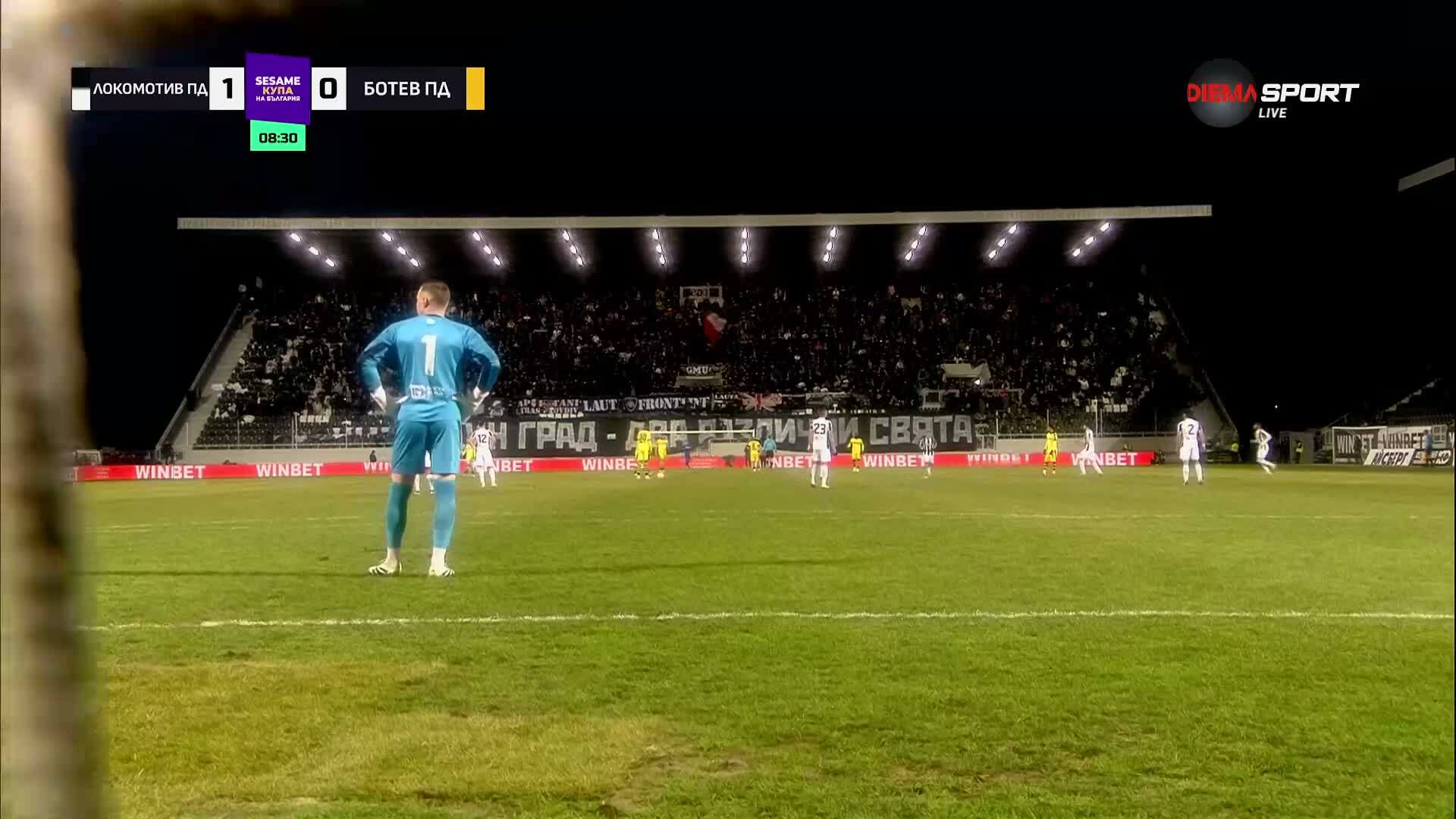 Локомотив Пловдив - Ботев Пловдив 1:0 /първо полувреме/