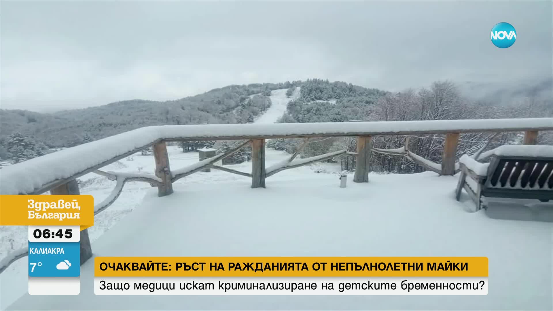 Първи сняг в няколко области у нас