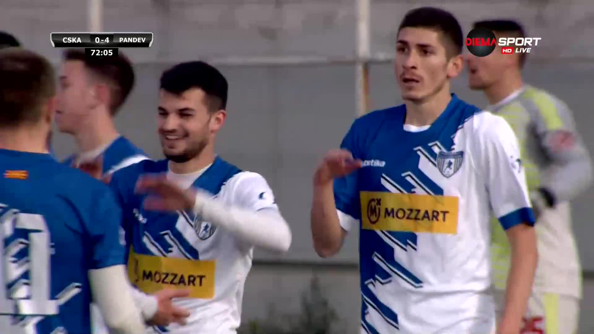 Академия Пандев се забавлява срещу ЦСКА - 4:0