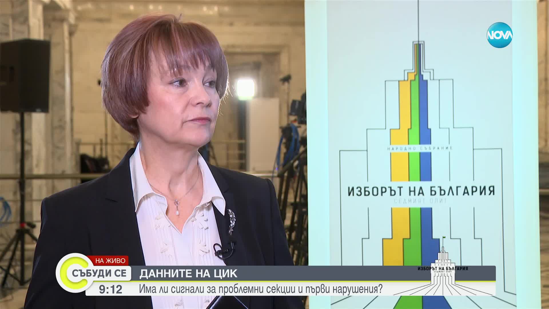 Матева: Към момента в ЦИК нямаме постъпили сериозни жалби и сигнали