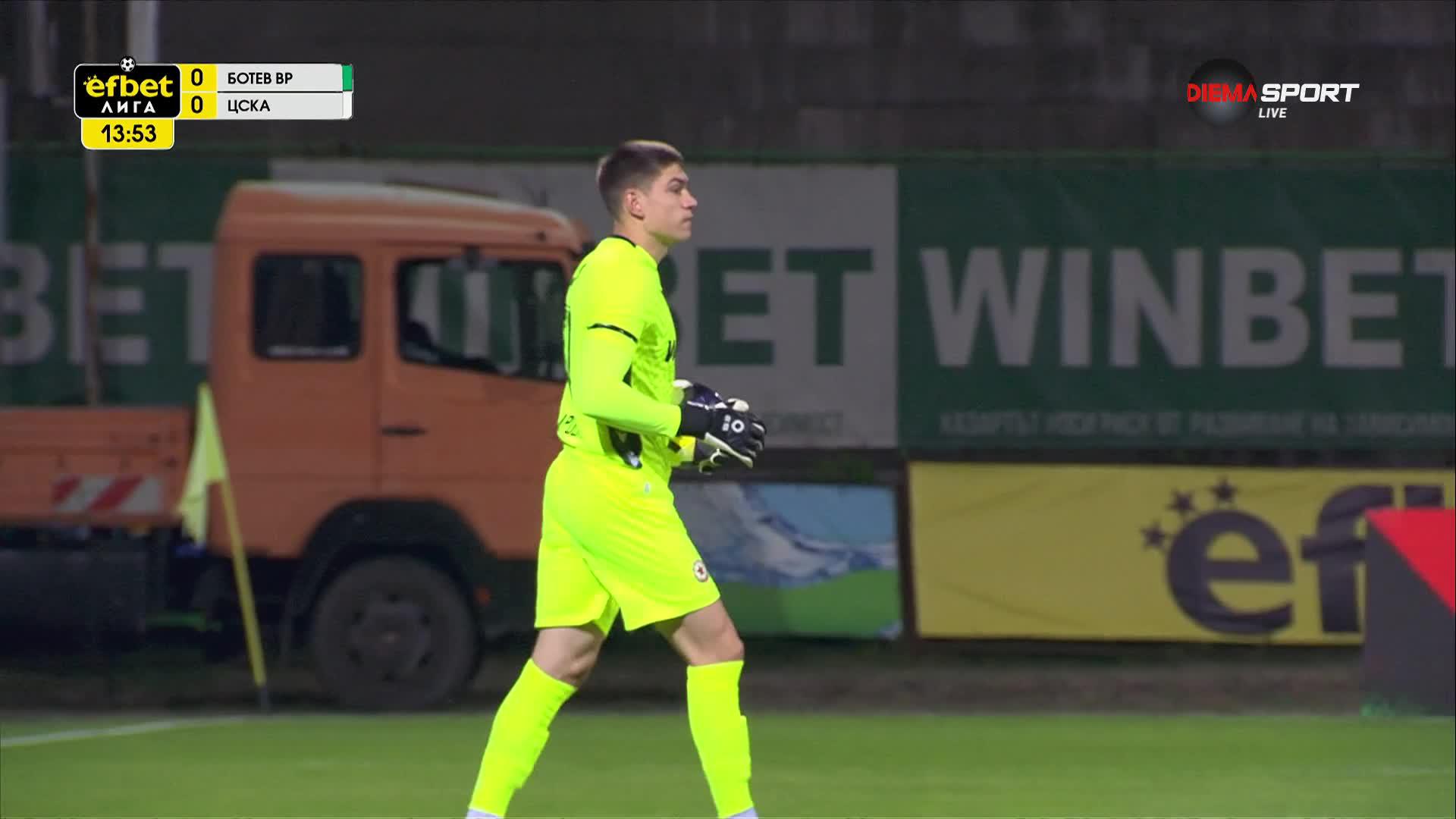 Ботев Враца - ЦСКА 0:0 /първо полувреме/