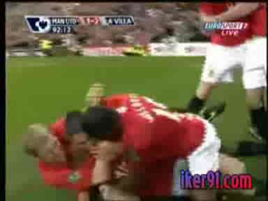 Manchester United - Aston Villa 3:2 ~ решаващ гол на Македа!