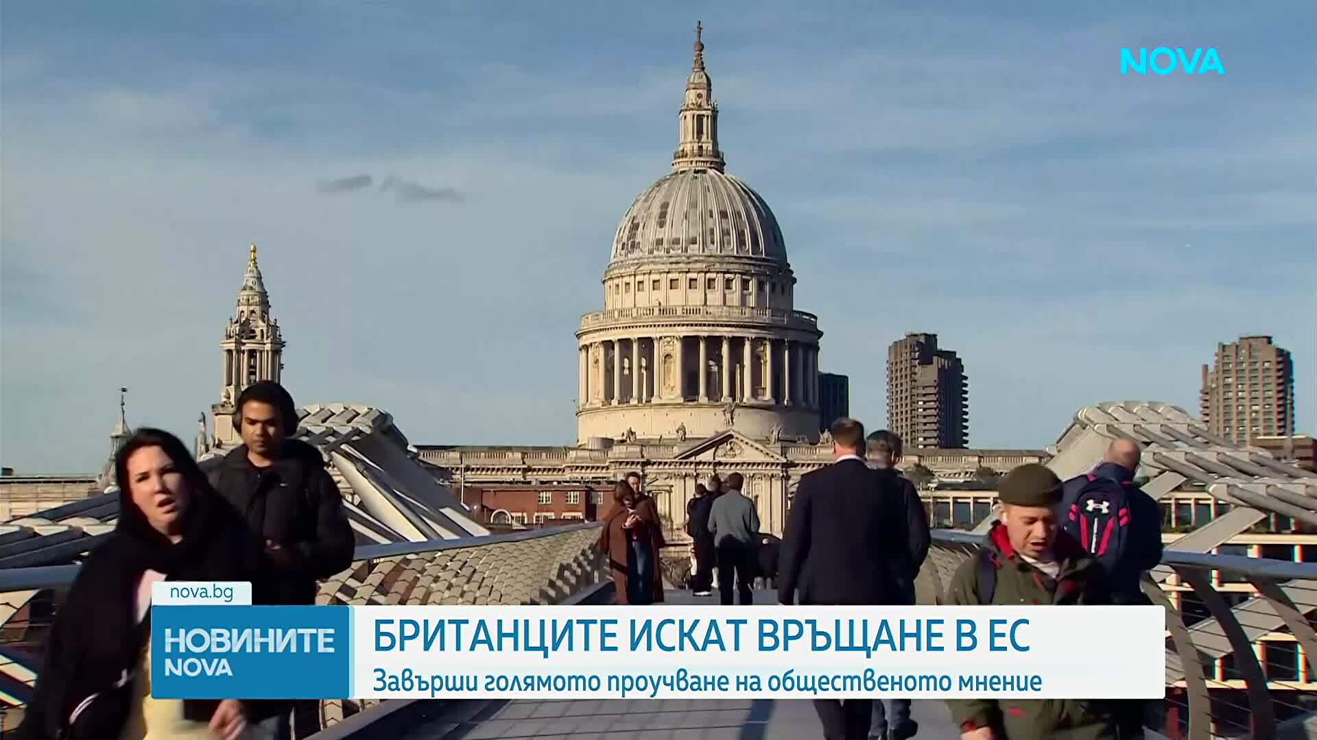 Почти половината британци искат страната отново да се присъедини към Европейския съюз