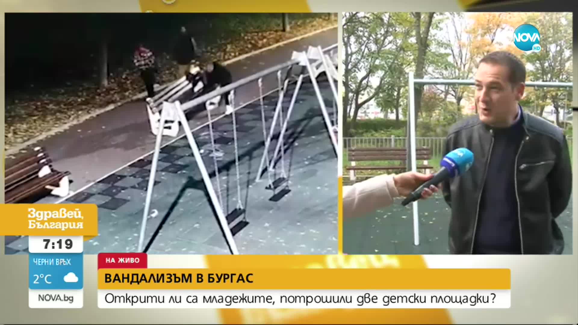 Младежи потрошиха две детски площадки в Бургас