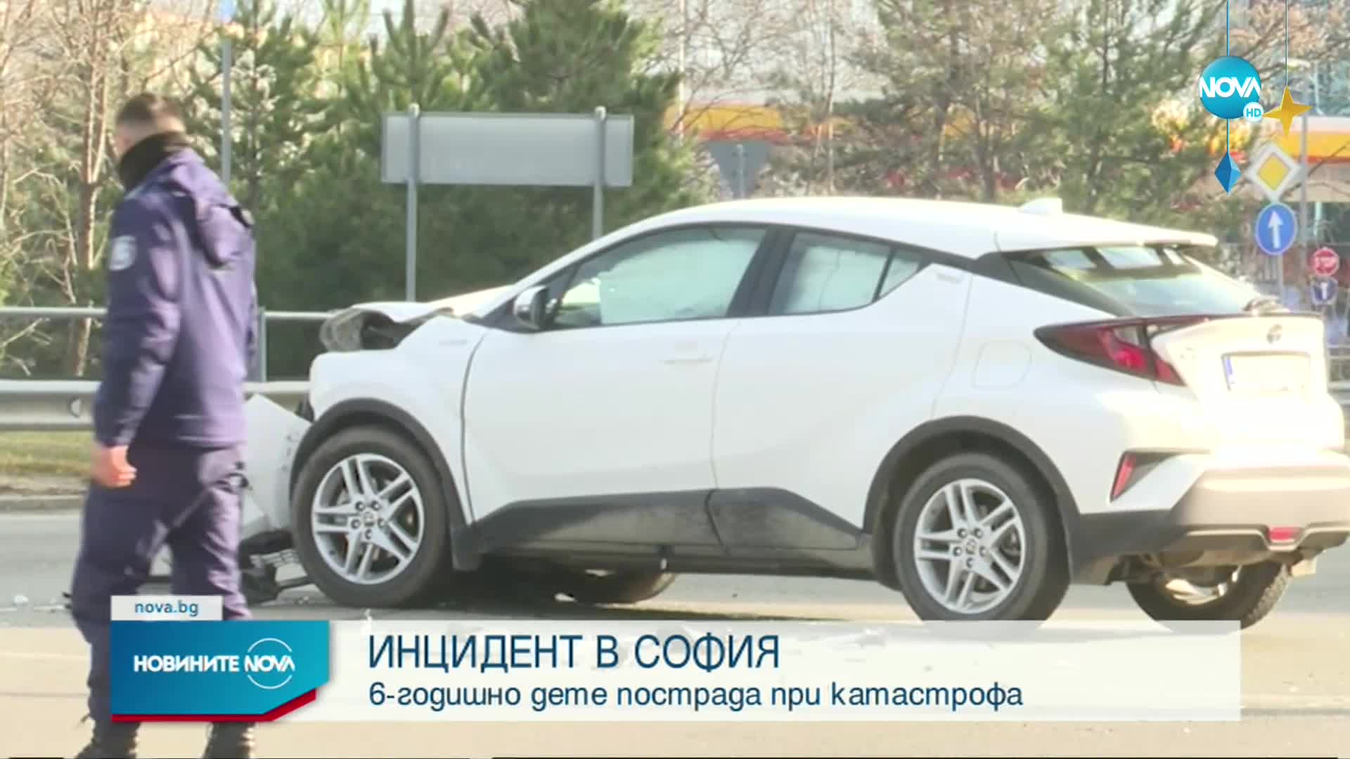 Дете пострада при катастрофа в София