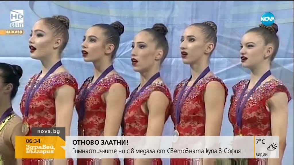 Гимнастичките ни с 8 медала от Световната купа в София