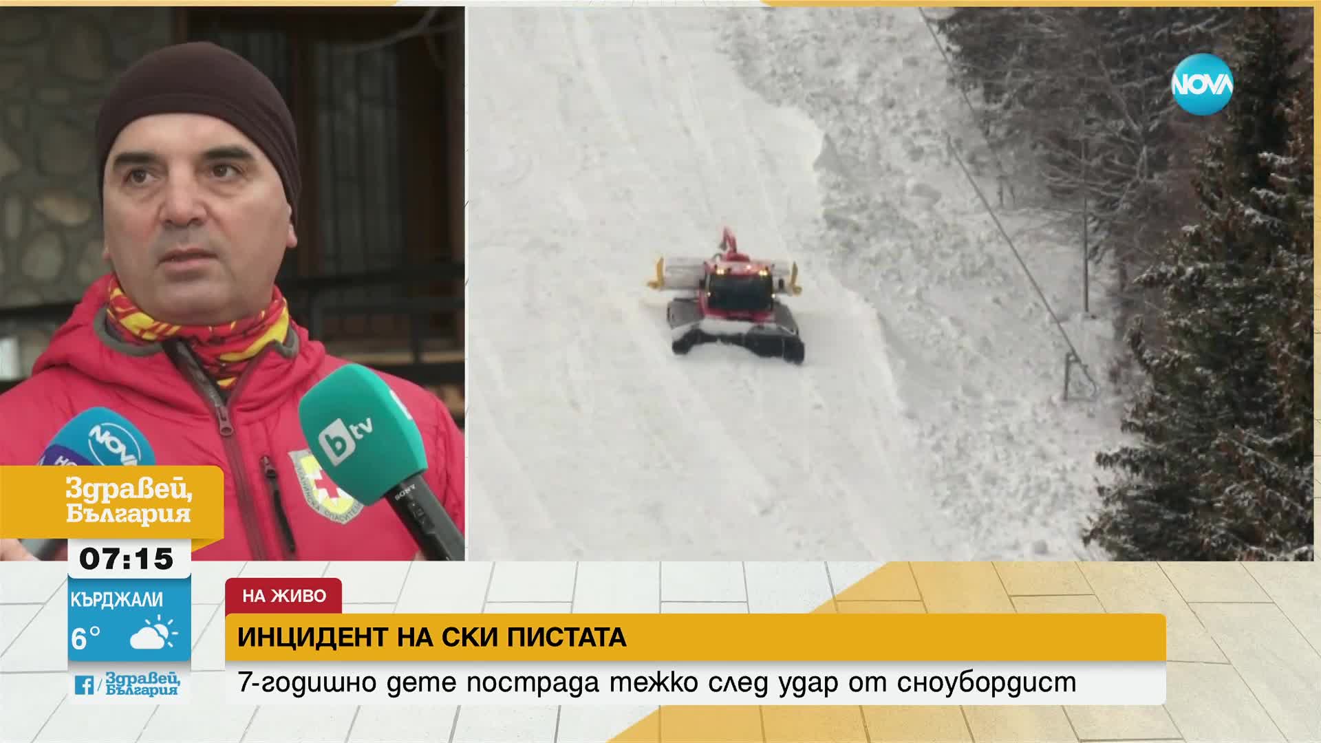 Планински спасител: Блъснатото дете на ски писта си беше глътнало езика