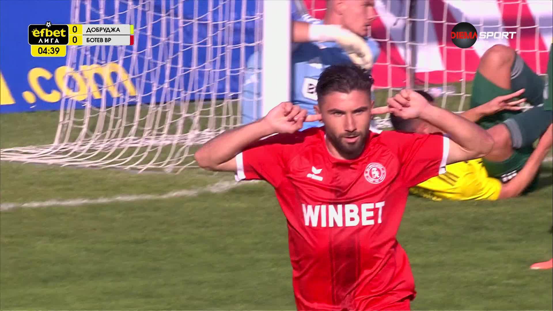 Добруджа - Ботев Враца 0:2 /първо полувреме/