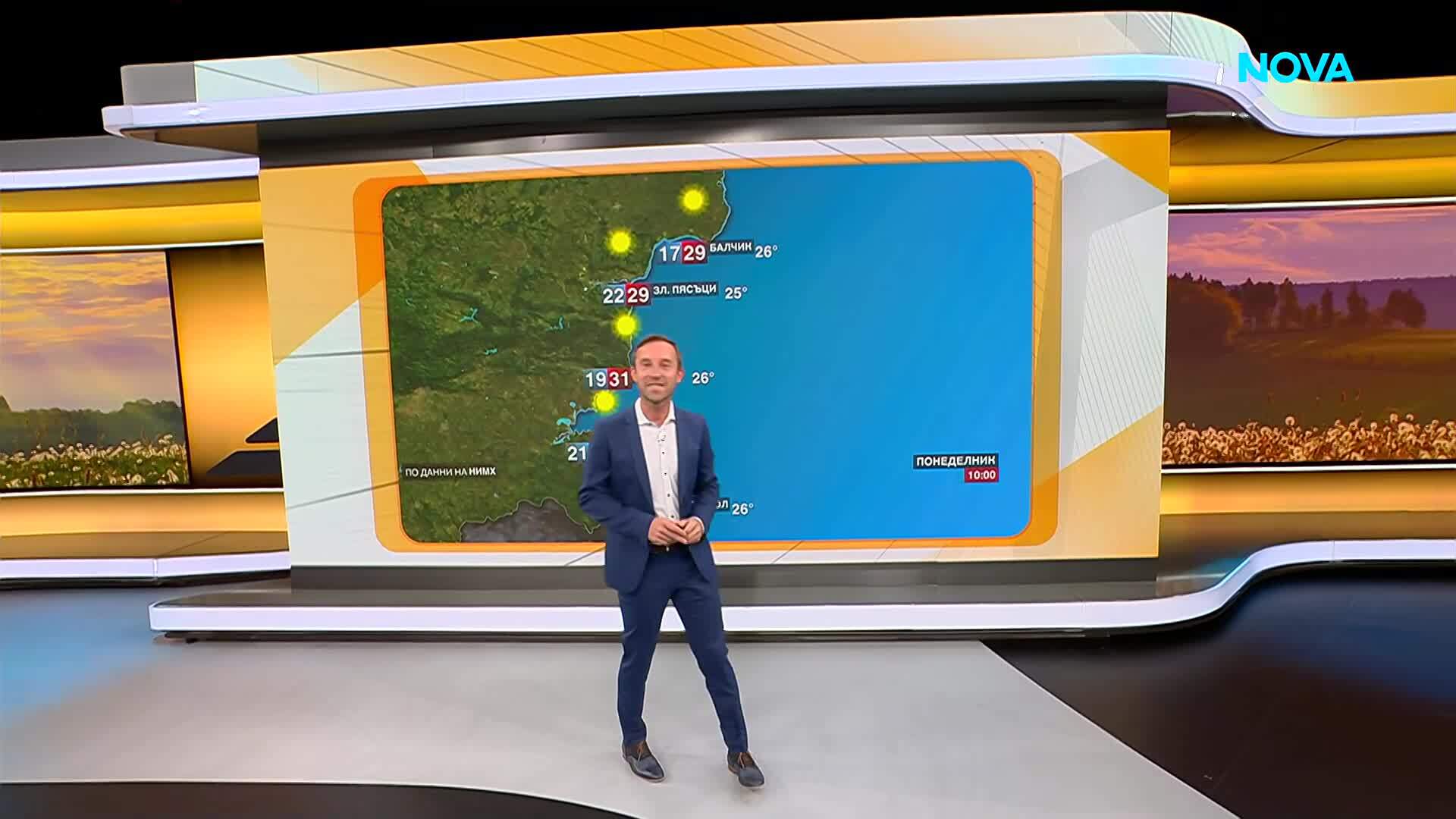 Прогноза за времето (10.08.2026 - сутрешна)
