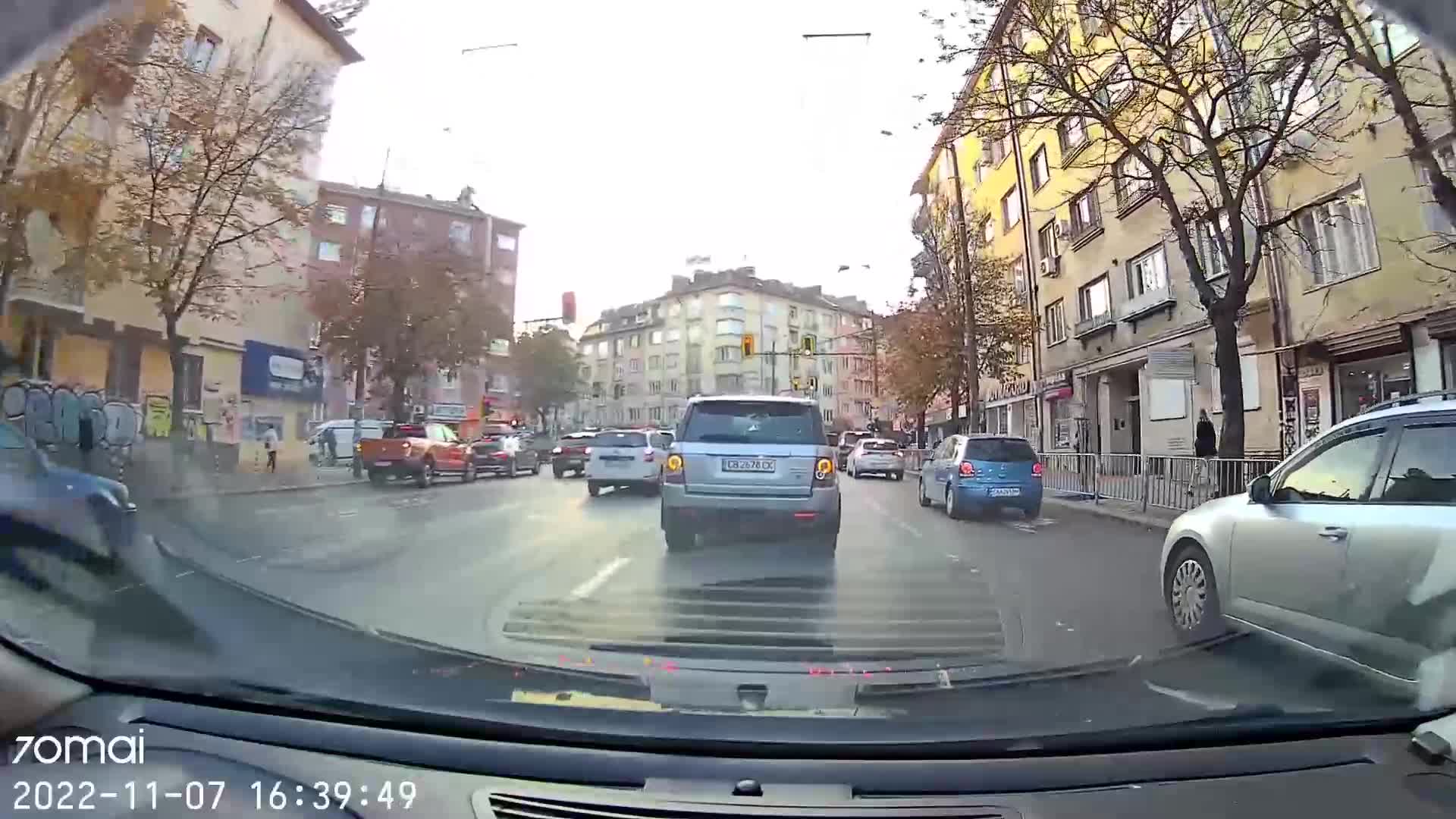 Опасно шофиране в София