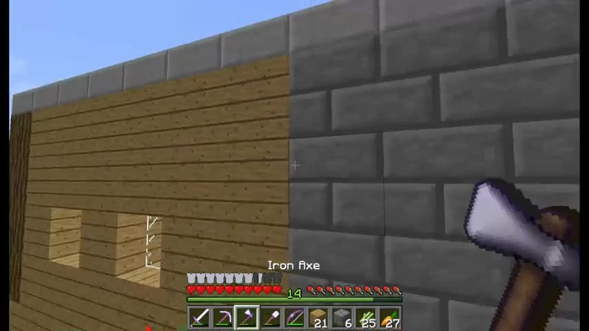 Minecraft Singleplayer Survival Епизод 19 Къщурката ;д