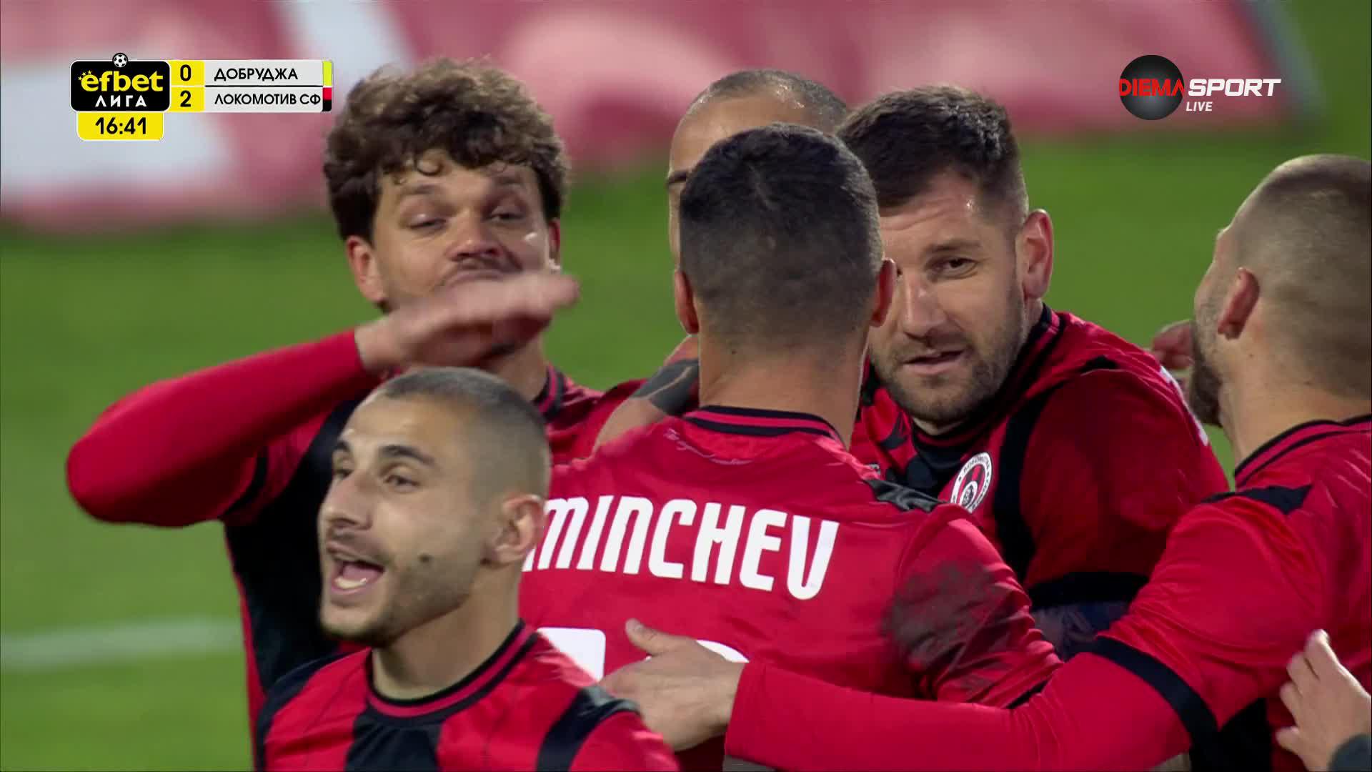 Добруджа - Локомотив София 0:2 /първо полувреме/