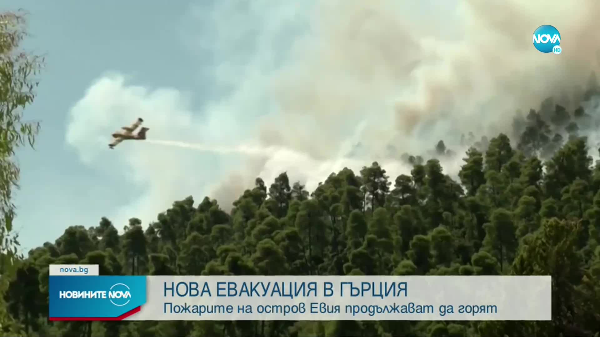 Стотици евакуирани заради пожарите на остров Евия
