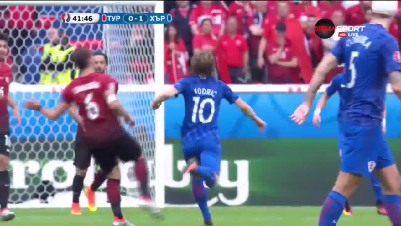 Турция - Хърватия 0:1 /първо полувреме/