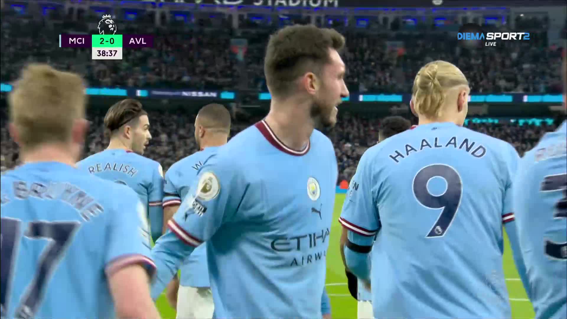 Манчестър Сити - Астън Вила 3:0 /първо полувреме/