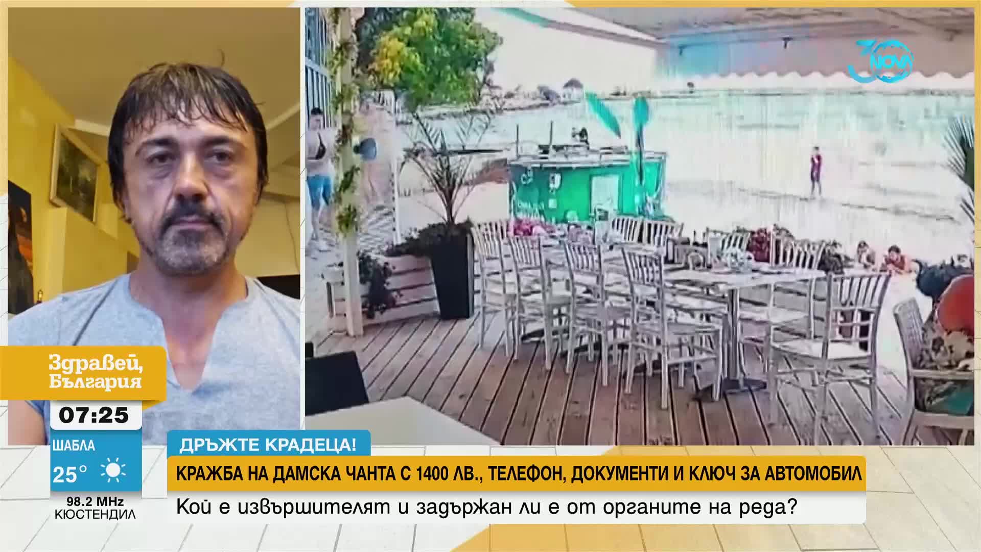 „Дръжте крадеца”: Мъж открадна дамска чанта от заведение във Варна