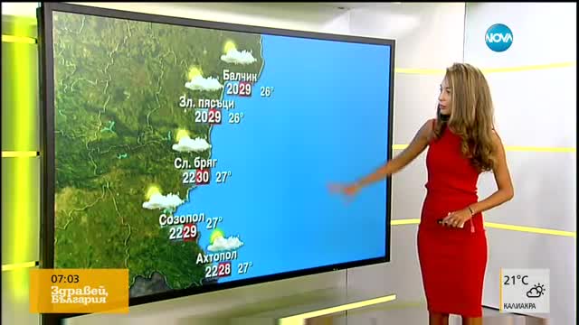 Прогноза за времето (15.08.2017 - сутрешна)