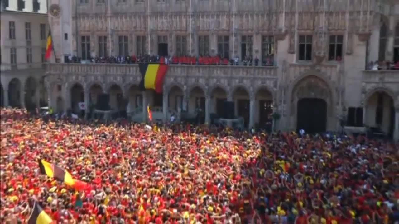 Посрещнаха белгийците като национални герои в Брюксел