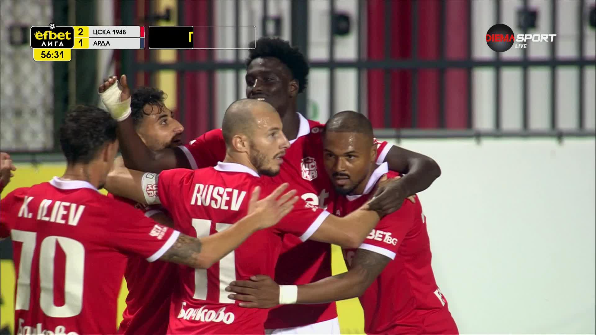 Goal by CSKA 1948 Sofia