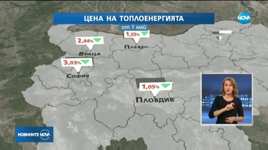 КЕВР предлага цената на парното да падне средно с 2,34% от 1 май